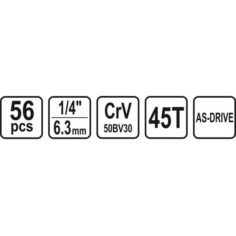 Sthor Καστάνια με Καρυδάκια 1\4" 56τμχ / TOYA 58643