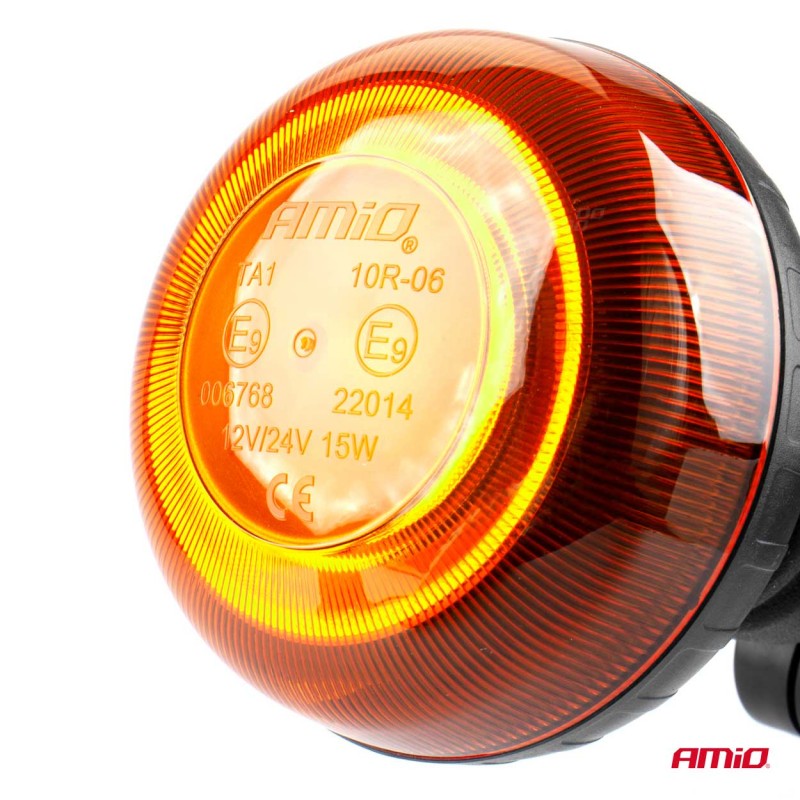 ΦΑΡΟΣ LED MINI 12/24V 18SMD ΒΙΔΩΤΟΣ ΠΟΡΤΟΚΑΛΙ 97x86mm  AMIO -1 ΤΕΜ.