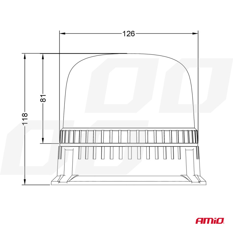 ΦΑΡΟΣ DIAMONT W25B ΜΕ ΛΕΥΚΟ ΚΑΠΑΚΙ 12/24V 24xSMD LED ΠΟΡΤΟΚΑΛΙ ΒΙΔΩΤΟΣ 118x126mm ΑΜΙΟ - 1 ΤΕΜ.