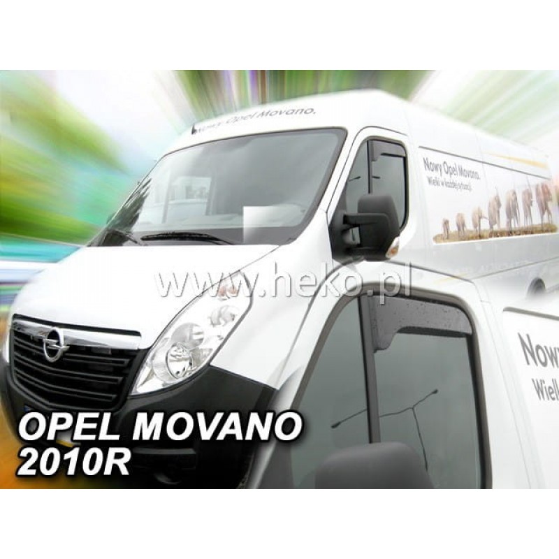 ΑΝΕΜΟΘΡΑΥΣΤΕΣ ΓΙΑ OPEL MOVANO / RENAULT MASTER 2010+ ΖΕΥΓΑΡΙ ΑΠΟ ΕΥΚΑΜΠΤΟ ΦΙΜΕ ΠΛΑΣΤΙΚΟ HEKO - 2 ΤΕΜ.