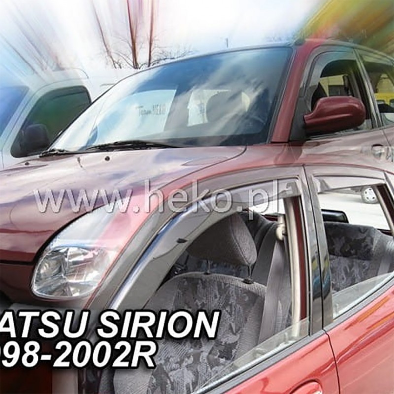 ΑΝΕΜΟΘΡΑΥΣΤΕΣ ΓΙΑ DAIHATSU SIRION 5D 1998-2005 ΖΕΥΓΑΡΙ ΑΠΟ ΕΥΚΑΜΠΤΟ ΦΙΜΕ ΠΛΑΣΤΙΚΟ HEKO - 2 ΤΕΜ.