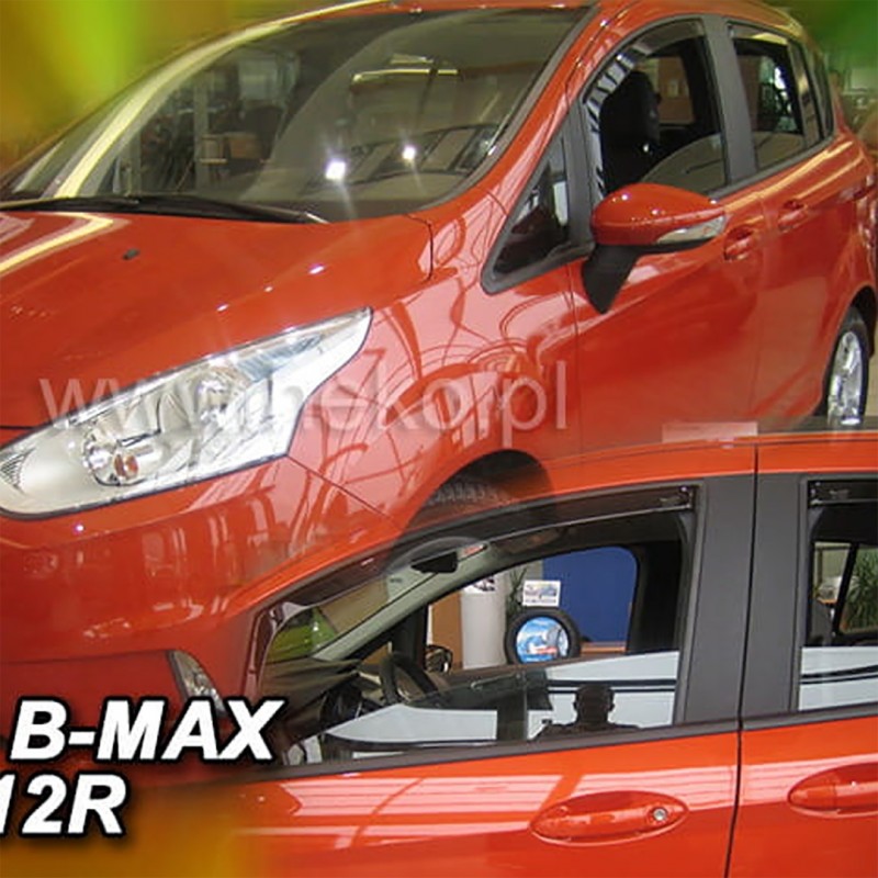 ΑΝΕΜΟΘΡΑΥΣΤΕΣ ΓΙΑ FORD B-MAX 5D 2012-2017 ΖΕΥΓΑΡΙ ΑΠΟ ΕΥΚΑΜΠΤΟ ΦΙΜΕ ΠΛΑΣΤΙΚΟ HEKO - 2 ΤΕΜ.