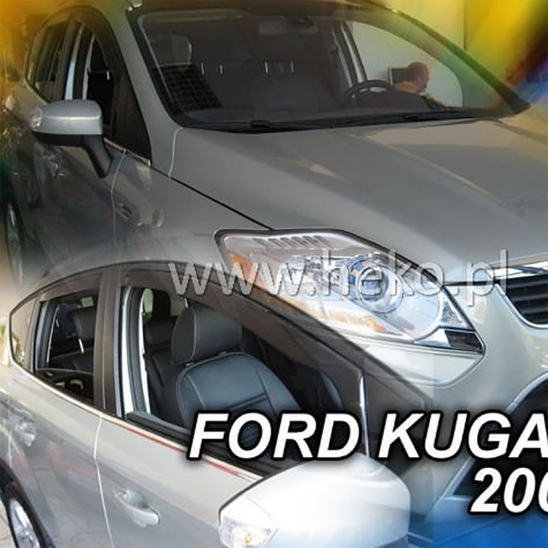 ΑΝΕΜΟΘΡΑΥΣΤΕΣ ΓΙΑ FORD KUGA 5D 2008-2013 ΖΕΥΓΑΡΙ ΑΠΟ ΕΥΚΑΜΠΤΟ ΦΙΜΕ ΠΛΑΣΤΙΚΟ HEKO - 2 ΤΕΜ.