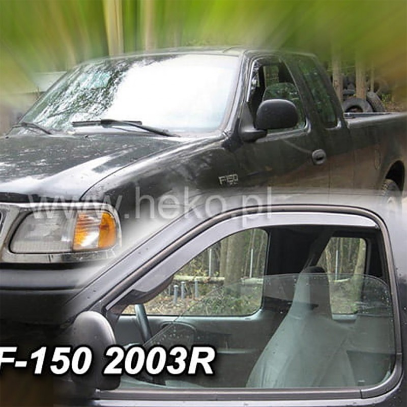 ΑΝΕΜΟΘΡΑΥΣΤΕΣ ΓΙΑ FORD F150 XLT 2D 1999-2003 ΖΕΥΓΑΡΙ ΑΠΟ ΕΥΚΑΜΠΤΟ ΦΙΜΕ ΠΛΑΣΤΙΚΟ HEKO - 2 ΤΕΜ.