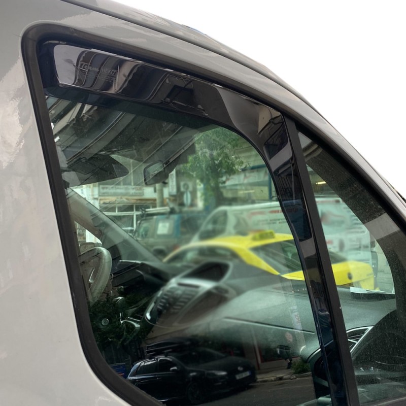 FORD TRANSIT COURIER 2D/4D 2013+ ΖΕΥΓΑΡΙ ΑΝΕΜΟΘΡΑΥΣΤΕΣ ΑΠΟ ΕΥΚΑΜΠΤΟ ΦΙΜΕ ΠΛΑΣΤΙΚΟ HEKO - 2 ΤΕΜ.