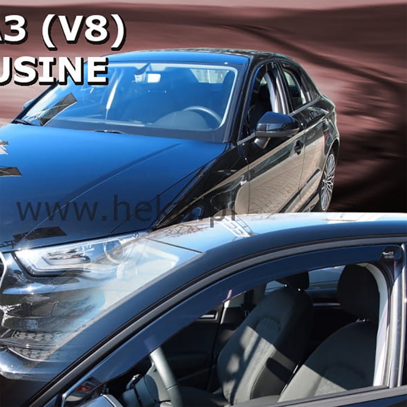 ΑΝΕΜΟΘΡΑΥΣΤΕΣ ΓΙΑ AUDI A3 4D/5D HTB / WAGON / LIMUSINE 2012-2020 ΖΕΥΓΑΡΙ ΑΠΟ ΕΥΚΑΜΠΤΟ ΦΙΜΕ ΠΛΑΣΤΙΚΟ HEKO - 2 ΤΕΜ.