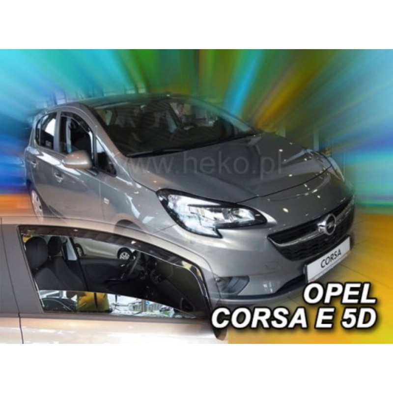 ΑΝΕΜΟΘΡΑΥΣΤΕΣ ΓΙΑ OPEL CORSA D 5D 09/2006-2014 /CORSA E 5D 2015+ ΑΥΤΟΚΙΝΗΤΟΥ ΑΠΟ ΕΥΚΑΜΠΤΟ ΦΙΜΕ ΠΛΑΣΤΙΚΟ HEKO - 2 ΤΕΜ.