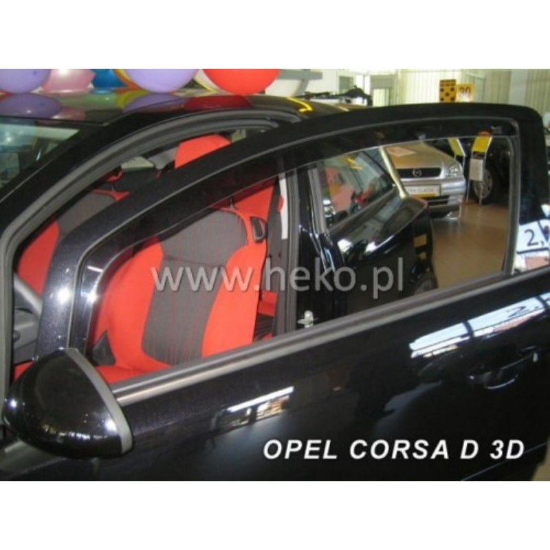 ΑΝΕΜΟΘΡΑΥΣΤΕΣ ΓΙΑ OPEL CORSA D 3D 09/2006-2014 ΖΕΥΓΑΡΙ ΑΠΟ ΕΥΚΑΜΠΤΟ ΦΙΜΕ ΠΛΑΣΤΙΚΟ HEKO - 2 ΤΕΜ.