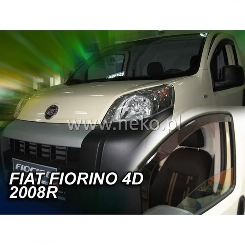 ΑΝΕΜΟΘΡΑΥΣΤΕΣ ΓΙΑ FIAT FIORINO / QUBO 4D/5D 2008-2020 / PEUGEOT BIPPER / CITROEN NEMO ΖΕΥΓΑΡΙ VAN ΑΠΟ ΕΥΚΑΜΠΤΟ ΦΙΜΕ ΠΛΑΣΤΙΚΟ HEKO - 2 ΤΕΜ.