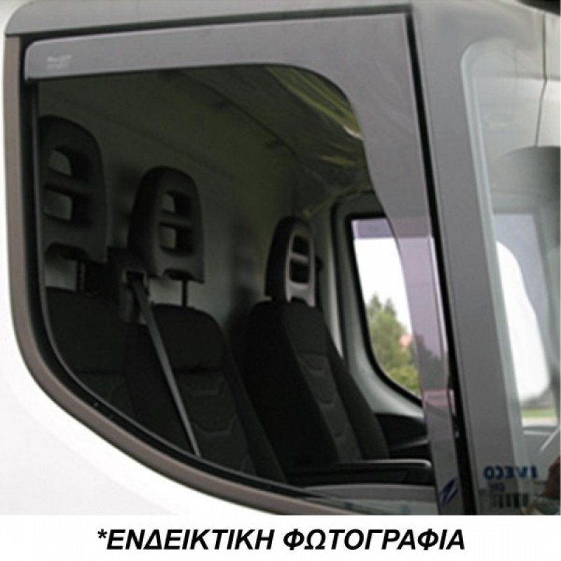 ΑΝΕΜΟΘΡΑΥΣΤΕΣ ΓΙΑ MERCEDES SPRINTER W902 / W903 / W904 / W905 2D 1995-2006 ΖΕΥΓΑΡ VAN ΑΠΟ ΕΥΚΑΜΠΤΟ ΦΙΜΕ ΠΛΑΣΤΙΚΟ HEKO (Μ49 X Υ57 cm) - 2 ΤΕΜ.