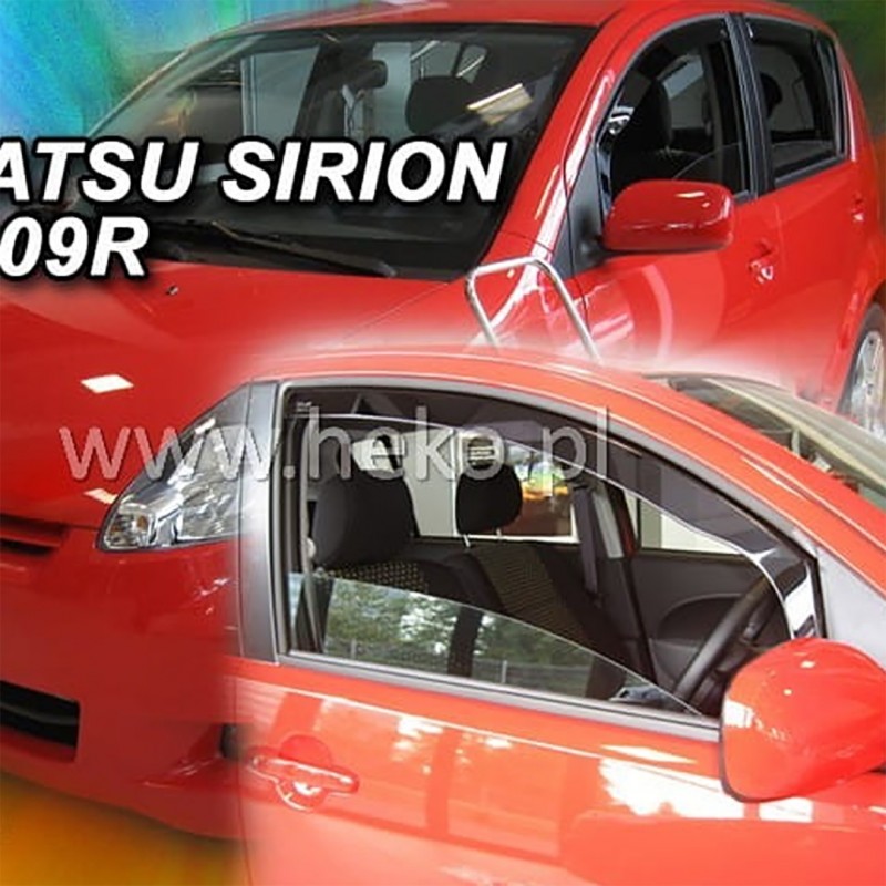 ΑΝΕΜΟΘΡΑΥΣΤΕΣ ΓΙΑ DAIHATSU SIRION 5D 2005-2010 ΖΕΥΓΑΡΙ ΑΠΟ ΕΥΚΑΜΠΤΟ ΦΙΜΕ ΠΛΑΣΤΙΚΟ HEKO - 2 ΤΕΜ.