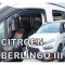 ΑΝΕΜΟΘΡΑΥΣΤΕΣ ΓΙΑ CITROEN BERLINGO III/PEUGEOT RIFTER/OPEL COMBO E 4D/5D LOV 2018+ ΣΕΤ ΑΥΤΟΚΙΝΗΤΟΥ ΑΠΟ ΕΥΚΑΜΠΤΟ ΦΙΜΕ ΠΛΑΣΤΙΚΟ HEKO - 4 ΤΕΜ.