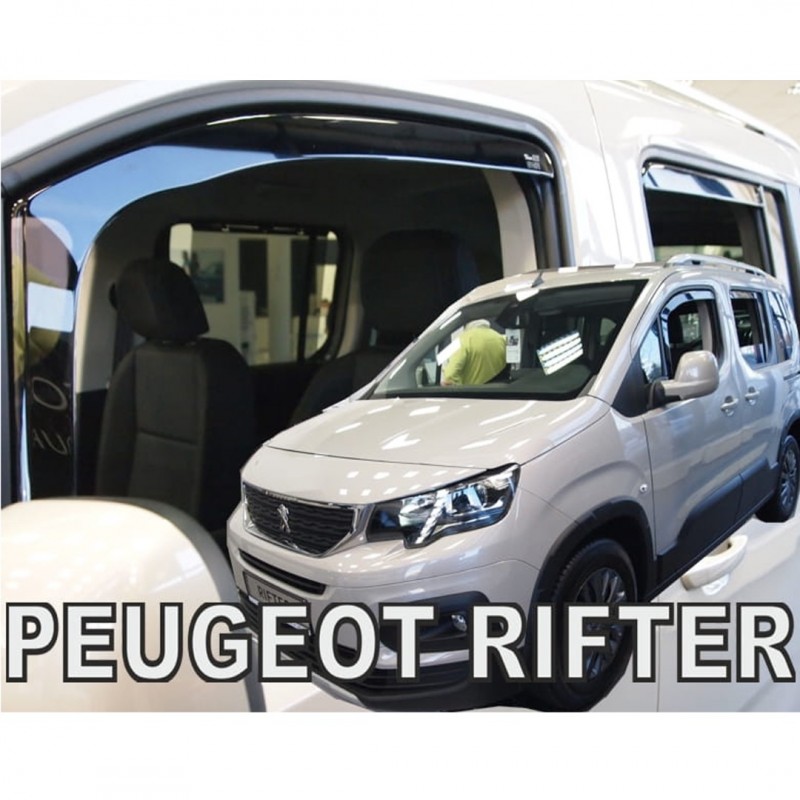 CITROEN BERLINGO III/PEUGEOT RIFTER/OPEL COMBO E 4D/5D LOV 2018+ ΣΕΤ ΑΝΕΜΟΘΡΑΥΣΤΕΣ ΑΥΤΟΚΙΝΗΤΟΥ ΑΠΟ ΕΥΚΑΜΠΤΟ ΦΙΜΕ ΠΛΑΣΤΙΚΟ HEKO - 4 ΤΕΜ.