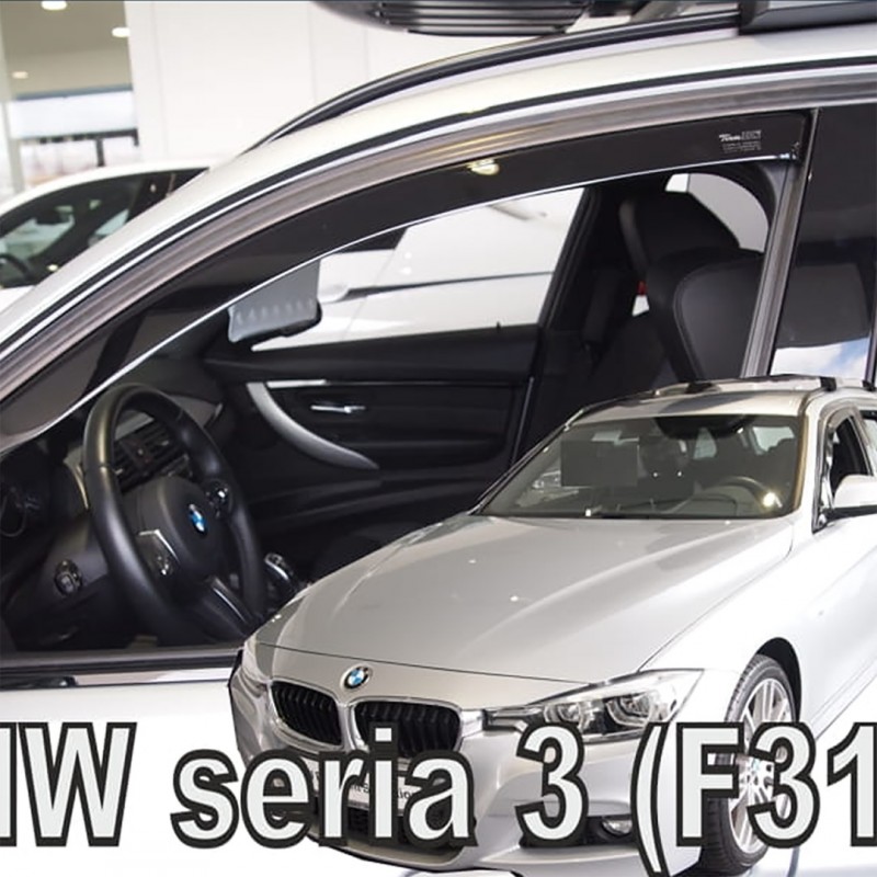 ΑΝΕΜΟΘΡΑΥΣΤΕΣ ΓΙΑ BMW ΣΕΙΡΑ 3 F30/F31 4D/5D 2012-2018 ΖΕΥΓΑΡΙ ΑΠΟ ΕΥΚΑΜΠΤΟ ΦΙΜΕ ΠΛΑΣΤΙΚΟ HEKO - 2 ΤΕΜ.